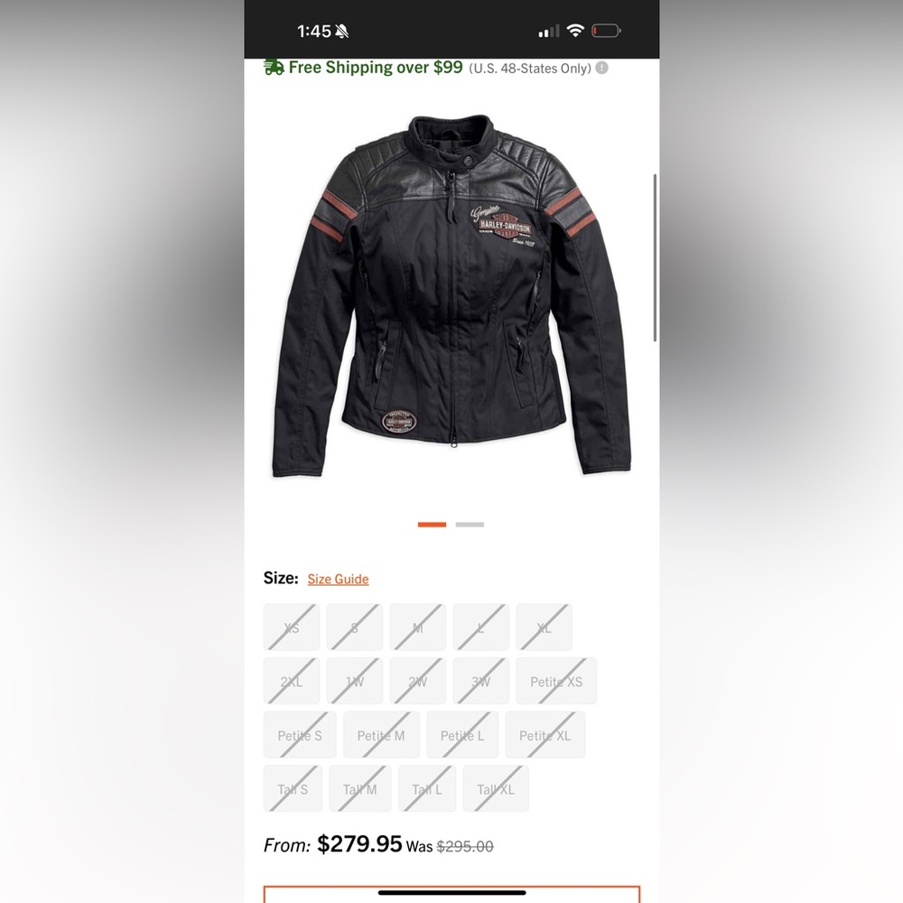 Harley-Davidson women’s riding jacket